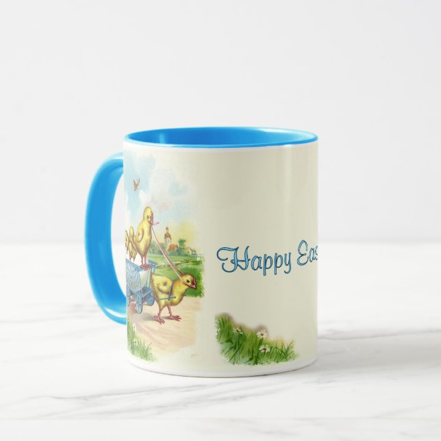 Chicky Wagon Pâques café Mug (Devant gauche)
