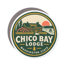 Chico Bay Lodge Car Magnet