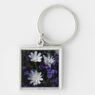 Chicory and Phacelia Wildflowers Keychain