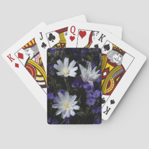 Chicory and Phacelia Wildflowers Playing Cards