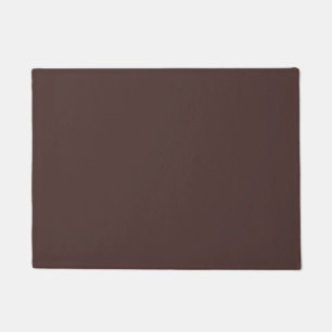 Chicory Coffee Solid Colour Print, Neutral Brown Doormat