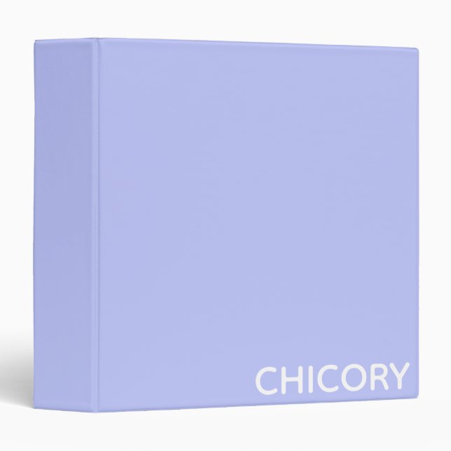 Chicory Flower blue colour name Binder (Front/Spine)