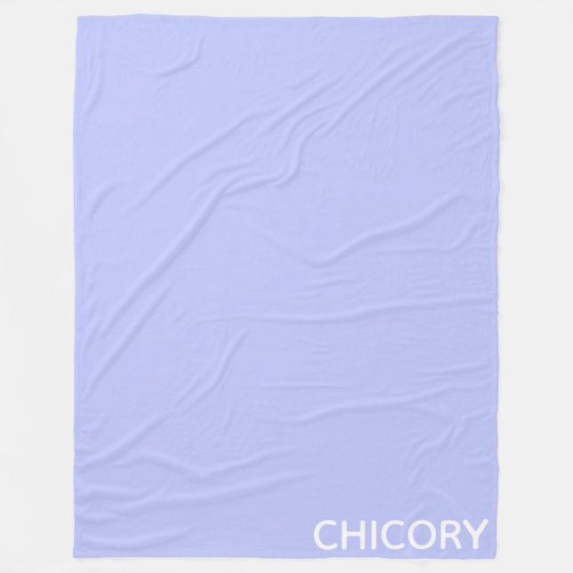 Chicory Flower blue colour name Fleece Blanket (Front)