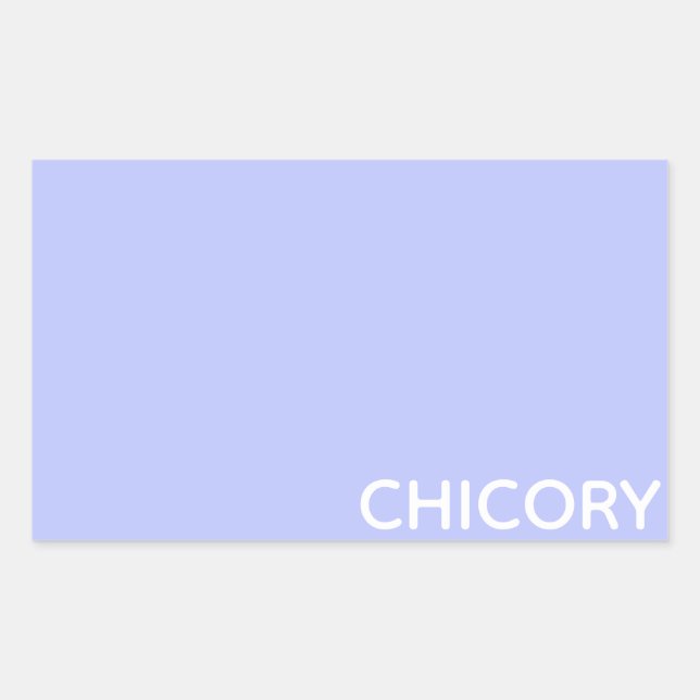 Chicory Flower blue colour name Sticker (Front)