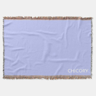 Chicory flower blue colour name throw blanket