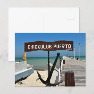 Chicxulub Puerto, Mexique - Carte Postale Standard