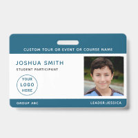 Chidren Photo ID Badge Music Tour School Trip