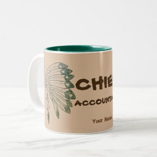 "CHIEF ACCOUNTANT" Two-Tone COFFEE MUG