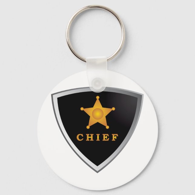 Chief badge keychain (Front)