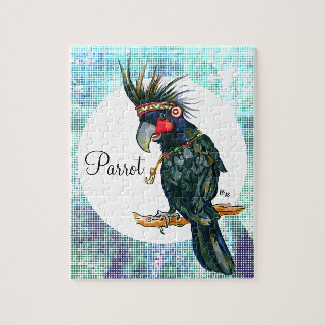 Chief Black parrot Jigsaw Puzzle (Vertical)
