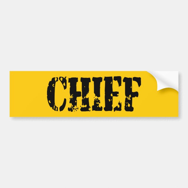 CHIEF BUMPER STICKER (Front)