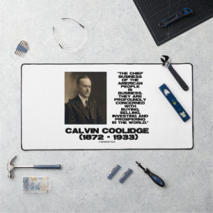 Chief Business American People Business Coolidge Desk Mat