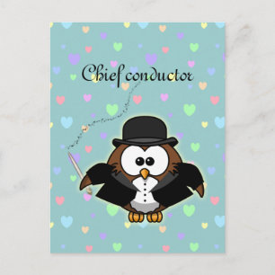 chief conductor postcard
