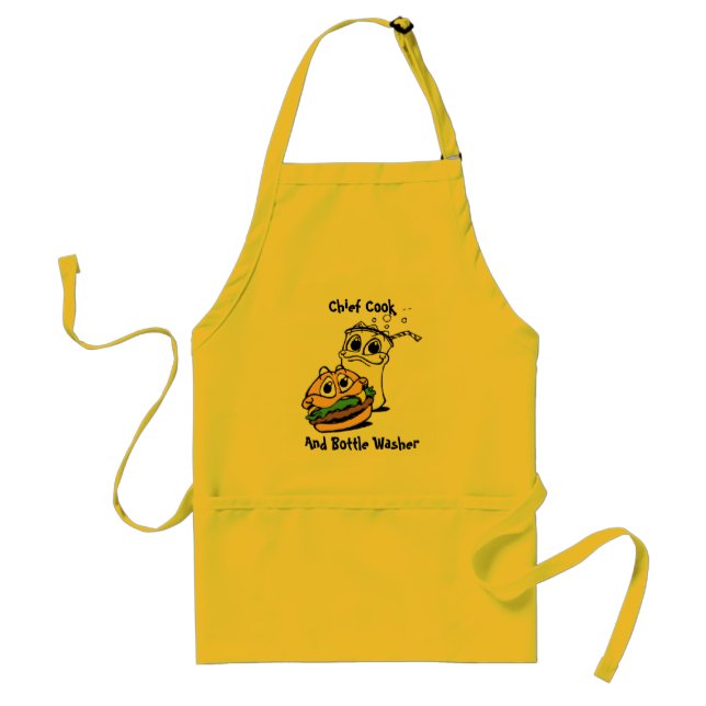 Chief Cook and Bottle Washer Standard Apron (Front)