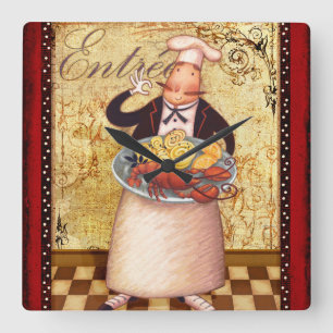 Chief Entrance Square Wall Clock