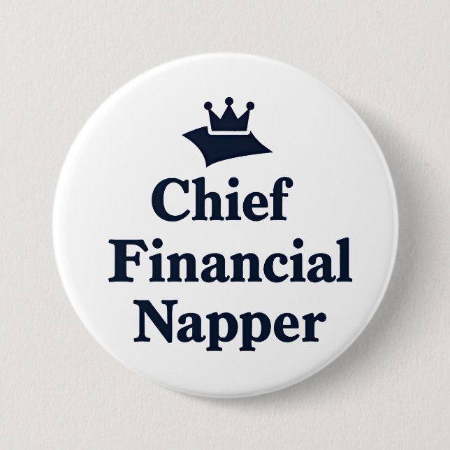 Chief Financial Napper  3 Inch Round Button (Front)