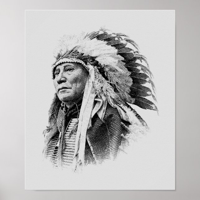 Chief Hollow Horn Bear Graphic 2 Poster (Front)