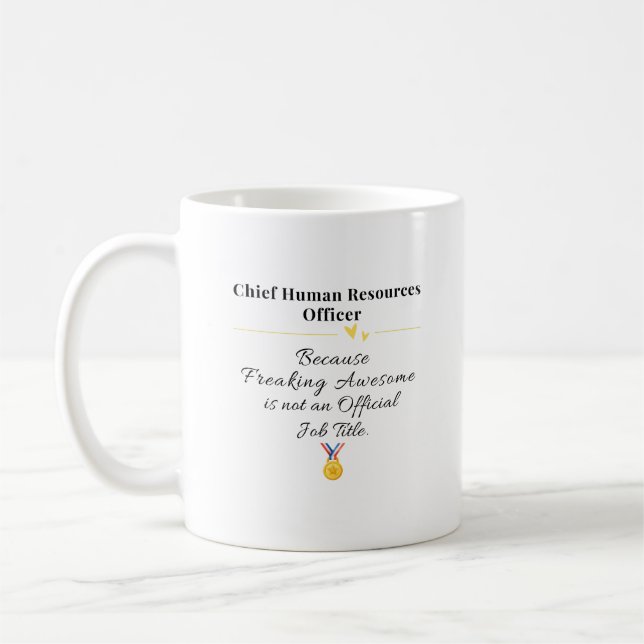 Chief Human Resources Officer Coffee Mug (Left)
