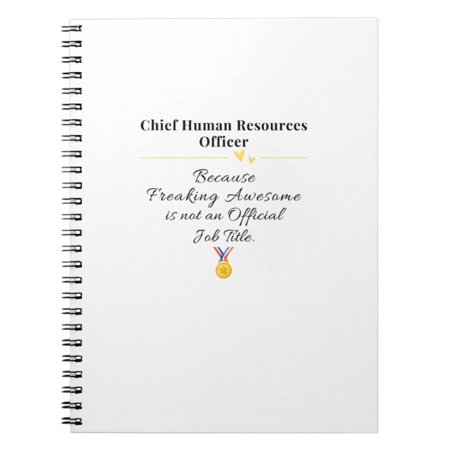 Chief Human Resources Officer Notebook (Front)