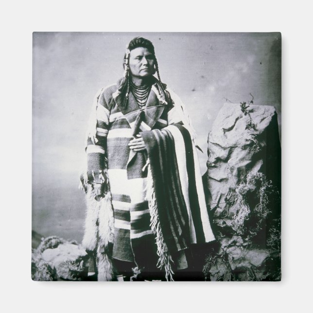 Chief Joseph (1840-1904) c.1880 (b/w photo) Magnet (Front)
