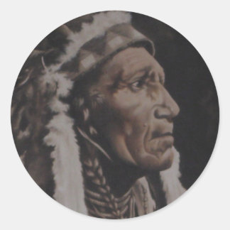 Chief Joseph Classic Round Sticker