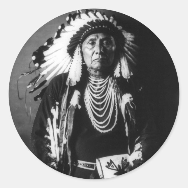 Chief Joseph Classic Round Sticker (Front)