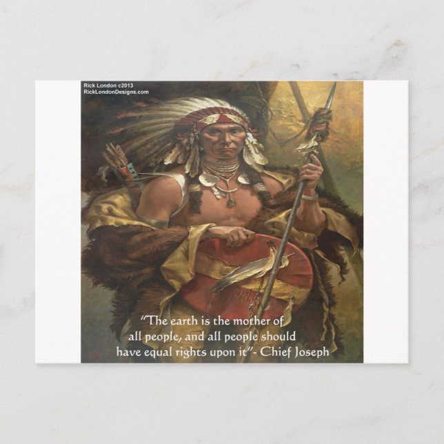 Chief Joseph & Nature Quote Gifts Tees & Cards (Front)