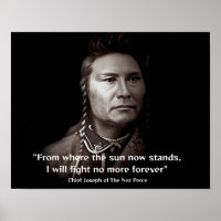 Chief Joseph of the Nez Perce American indian