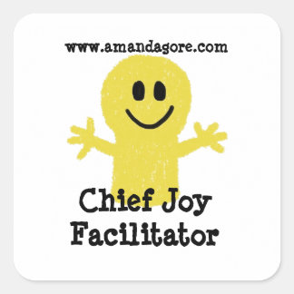 Chief Joy Facilitator Square Stickers