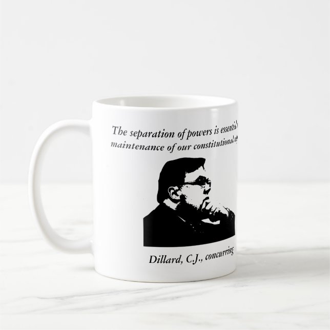 Chief Judge Dillard Coffee Mug (Left)