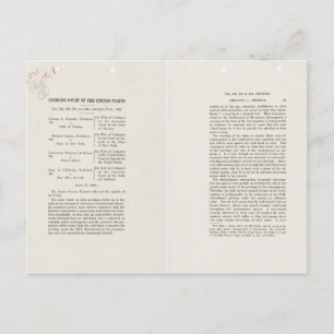 Chief Justice Earl Warren Miranda v Arizona Case Postcard