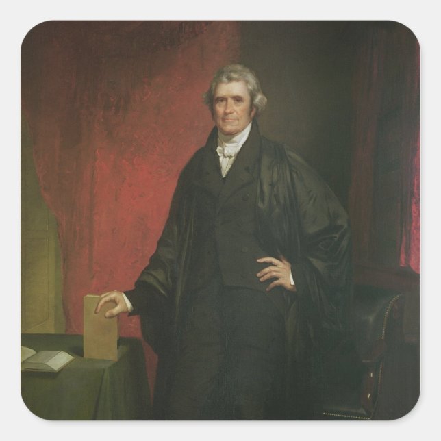 Chief Justice Marshall Square Sticker (Front)