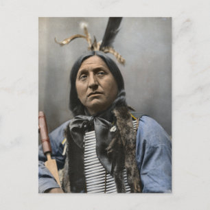 Chief Left Hand Bear Chief 1898 Vintage Postcard