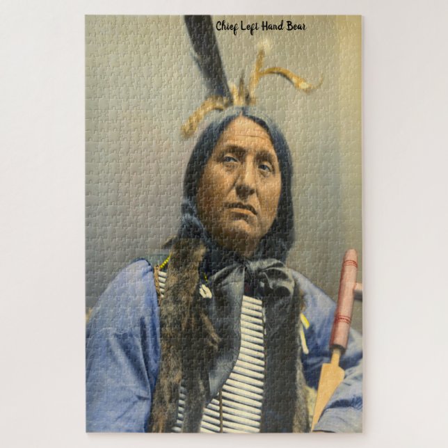 Chief Left Hand Bear Jigsaw Puzzle (Vertical)