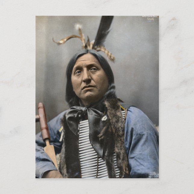 Chief Left Hand Bear Ogala Sioux Vintage Postcard (Front)