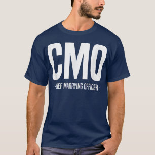 Chief Marrying Officer Wedding Officiant Ordained T-Shirt