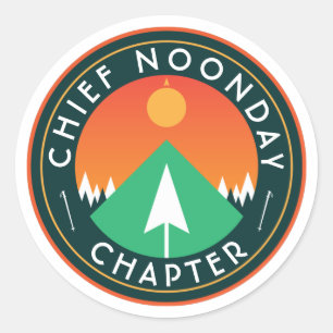 chief noonday chapter customizable hiking club cla classic round sticker