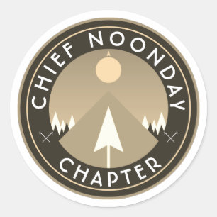 chief noonday chapter customizable hiking club classic round sticker