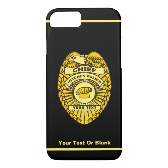 Chief Of Kitchen Police Badge Case-Mate iPhone Case (Back)