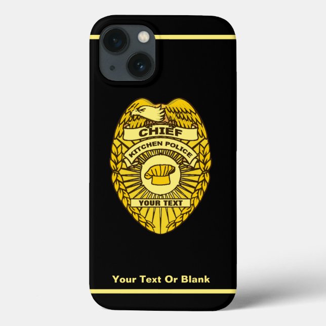 Chief Of Kitchen Police Badge Case-Mate iPhone Case (Back)