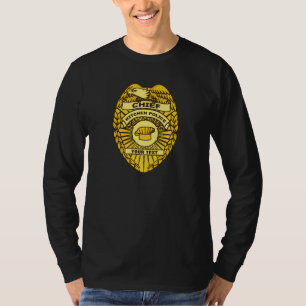 Chief Of Kitchen Police Badge T-Shirt