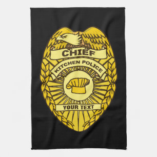 Chief Of Kitchen Police Badge Towel