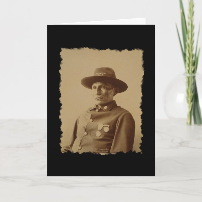 Chief of the Chiricahua Apache Tribe 1898 Card (Front)