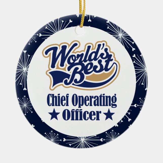 Chief Operating Officer Gift Ornament (Front)