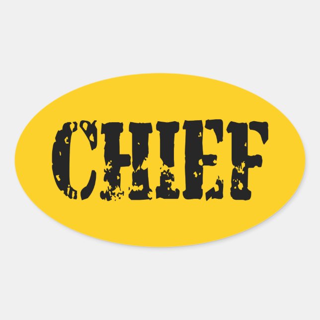 CHIEF OVAL STICKER (Front)