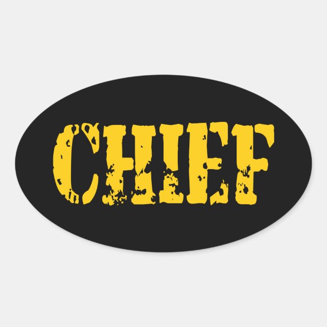CHIEF OVAL STICKER (Front)