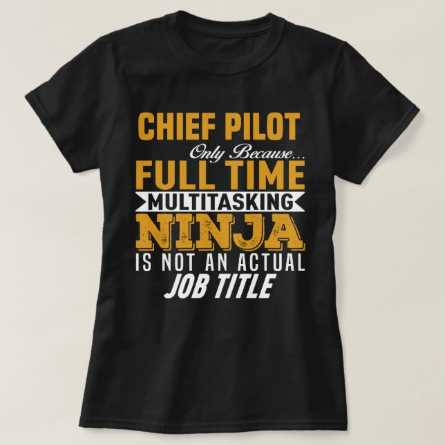 Chief Pilot T-Shirt (Design Front)