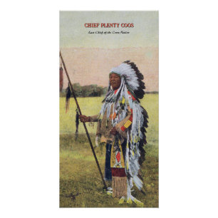 Chief Plenty Coos Notebook Poster