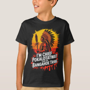 Chief pokalotatwat from the tribe indigenous nativ T-Shirt