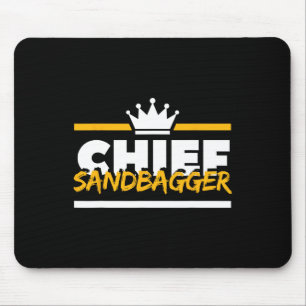 Chief Sandbagger Gag Golf Mouse Pad